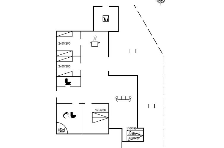 Vakantiehuis "Ønevus" - 550m from the sea