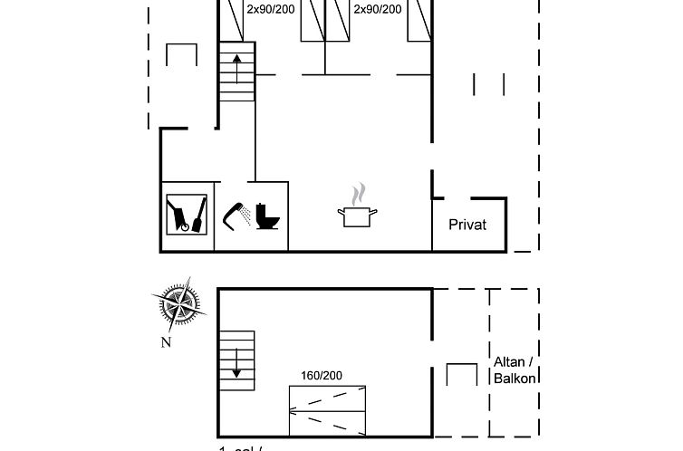Vakantiehuis "Sunna" - 1km from the sea