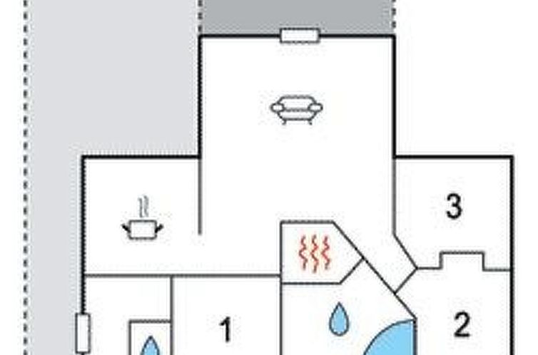 Vakantiehuis Modernes, geräumiges Haus mit großer Terrasse