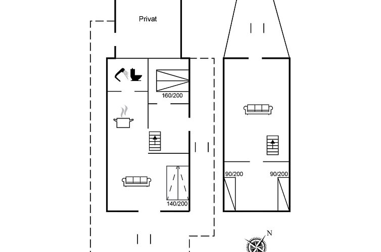 Vakantiehuis "Næwe" - 100m from the sea