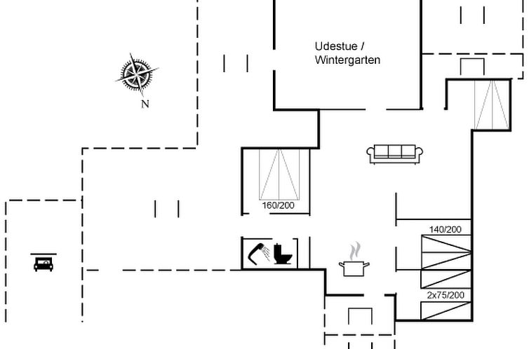 Vakantiehuis "Gitt" - 140m from the sea