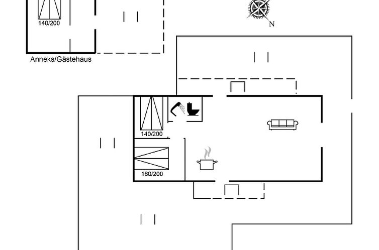 Vakantiehuis "Ulv" - 25m from the sea