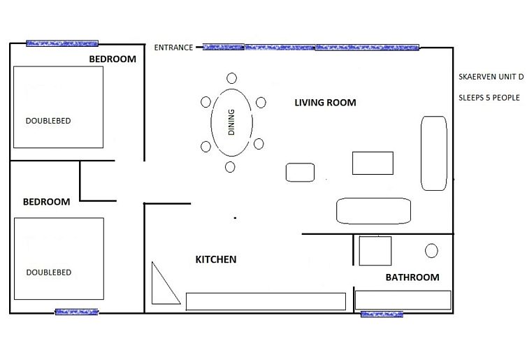 Appartement Skaerven Beachfront Wohnung D