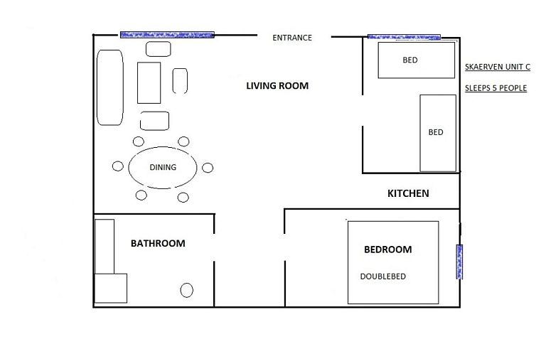 Appartement Skaerven Beachfront Wohnung C