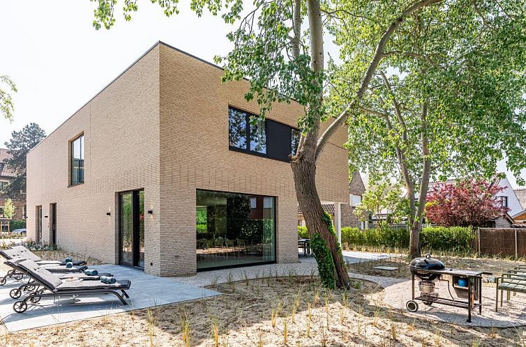 Modernes Ferienhaus St-Ides in Sint-Idesbald, Westflandern, mit grossem Garten und Terrasse fuer einen entspannten Aufenthalt.