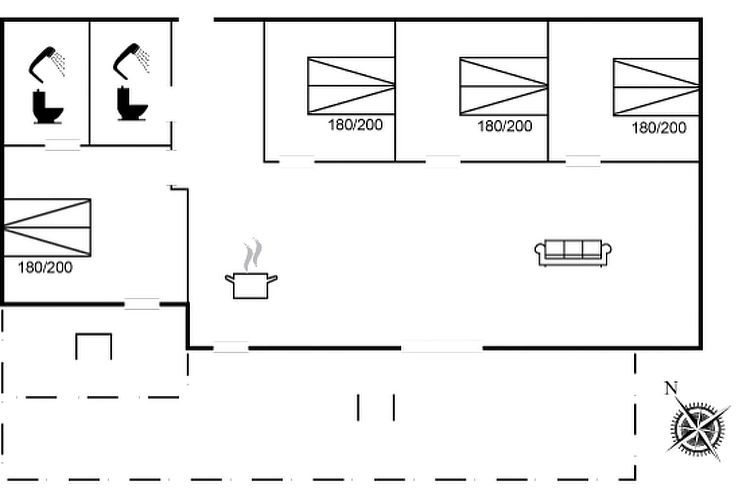 Vakantiehuis "Pauliina" - 1.1km from the sea