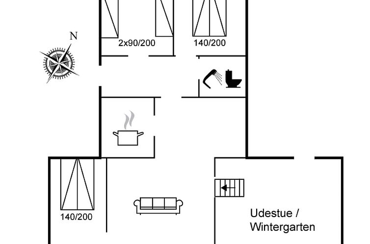 Guest house 0170716 - Holiday property Seeland - Vakantiehuis "Dania" - 500m from the sea