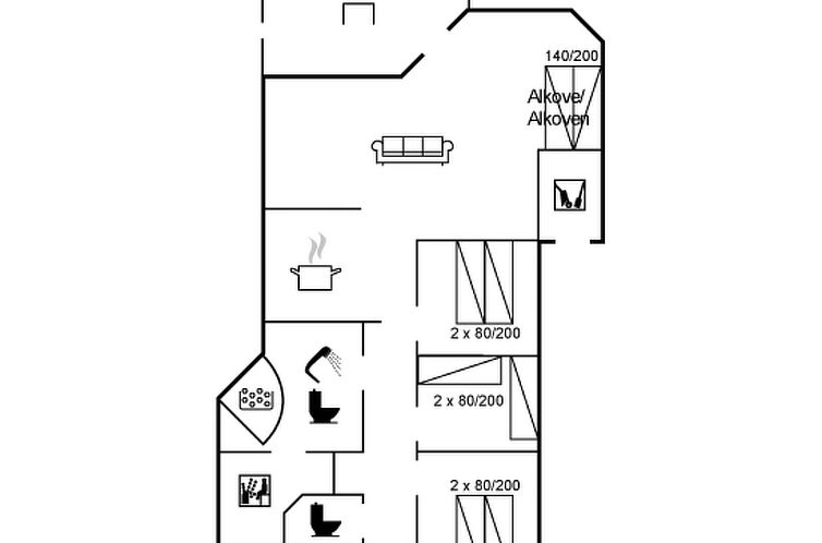 Vakantiehuis "Godtfrede" - 950m from the sea