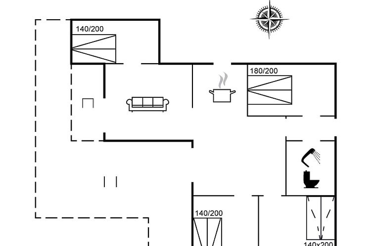 Guest house 0171406 - Holiday property Seeland - Vakantiehuis "Lasse" - 1.5km from the sea