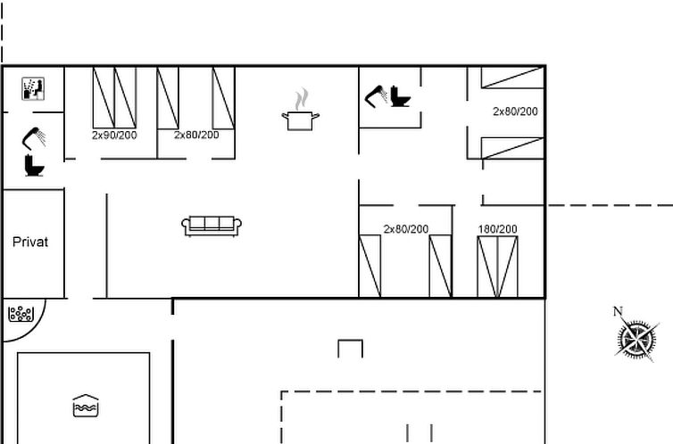 Guest house 0172640 - Holiday property Seeland - Vakantiehuis "Sverker" - 300m from the sea