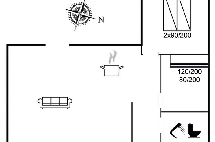 Vakantiehuis "Ilene" - 1km from the sea