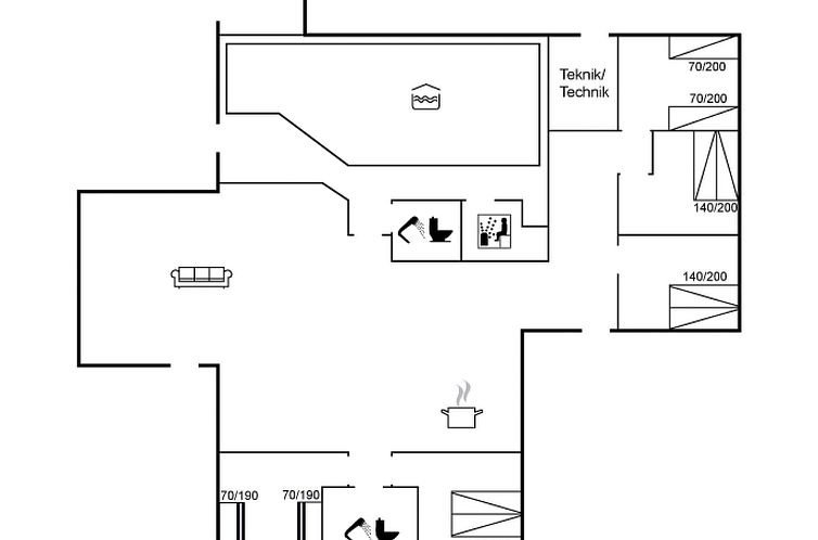 Vakantiehuis "Eunice" - 850m from the sea