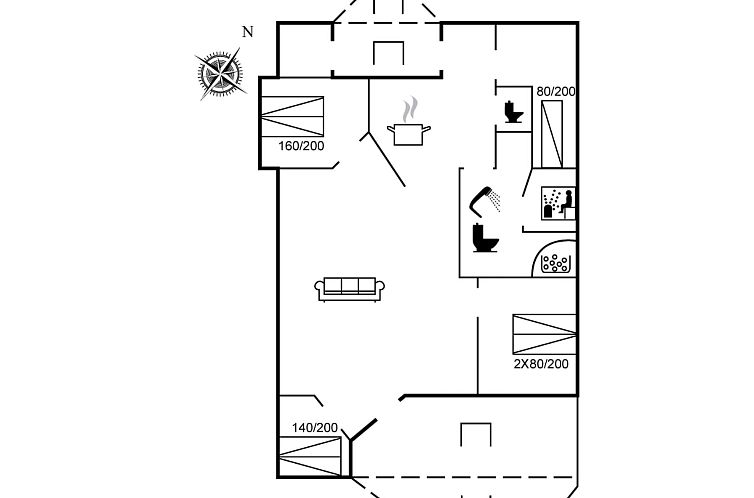 Vakantiehuis "Mimo" - 150m from the sea