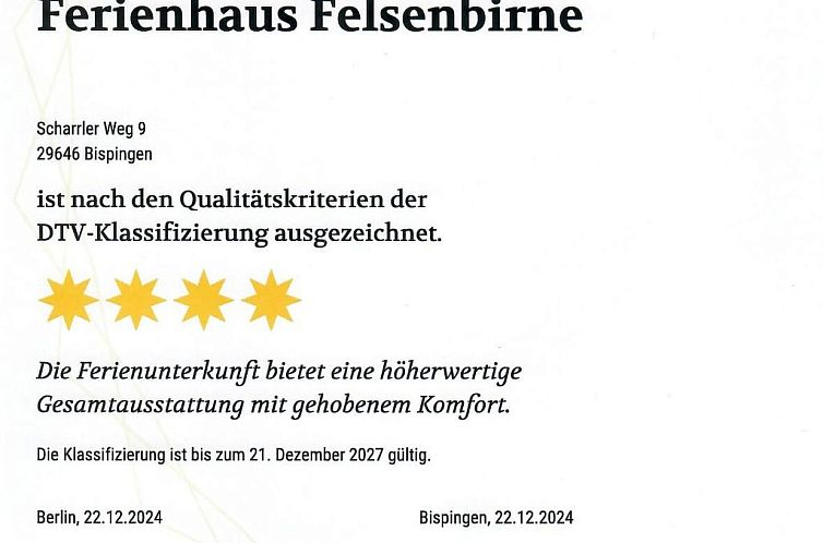 Vakantiehuis Haus Felsenbirne im Bispinger Heidezauber