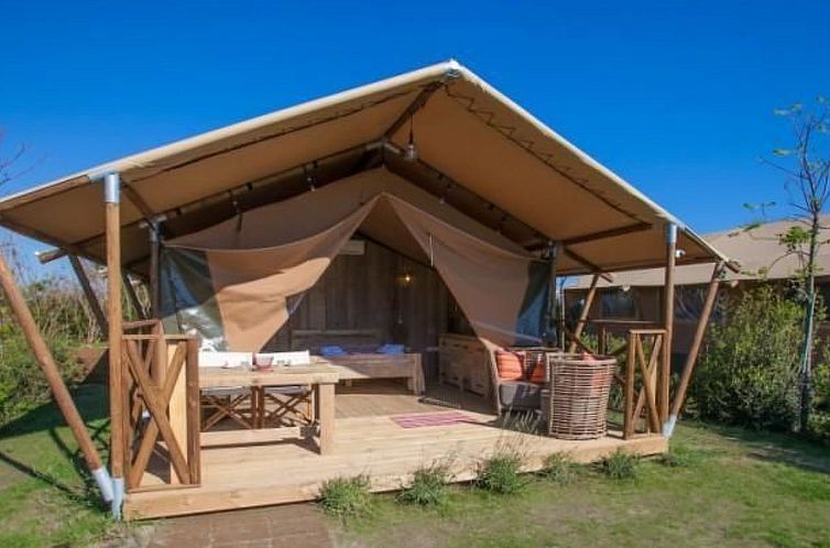 Vakantiehuis Safarizelt in Hohenlychen mit Garten und Grill