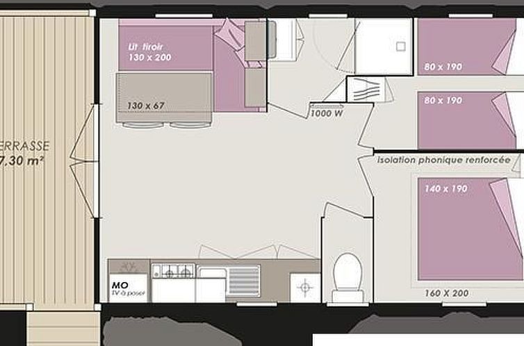 Vakantiehuis in Hohenlychen mit Grill, Loggia 4