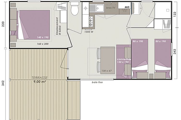 Appartement Mobilheim Lagune III Am Strandbad Lychen