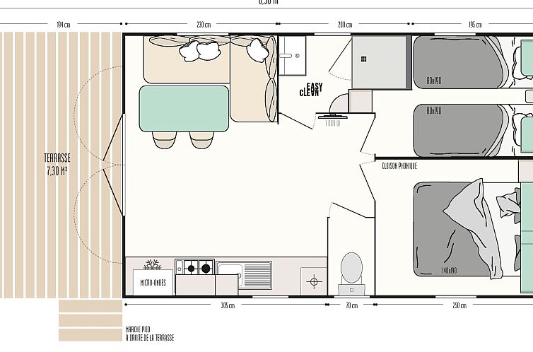 Appartement in Hohenlychen mit Grill, Loggia 5