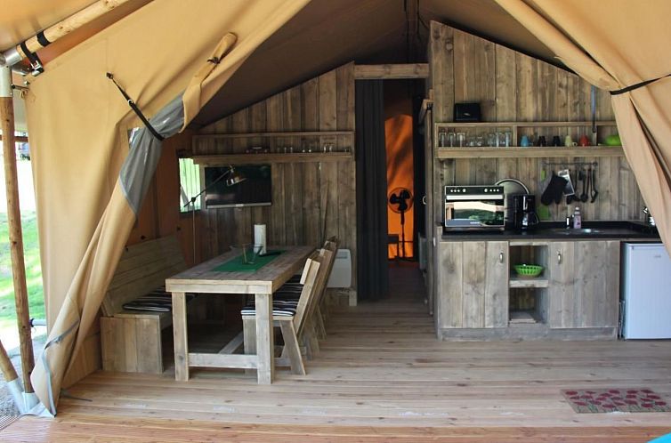 Vakantiehuis Gemütliches Safarizelt mit Grill und Garten