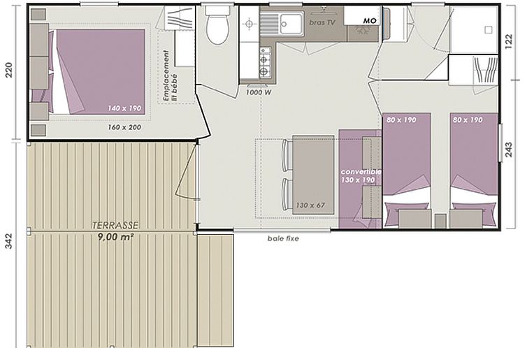 Vakantiehuis in Hohenlychen mit Grill, Loggia 2