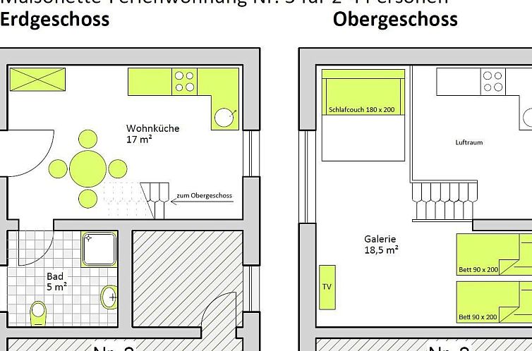 Appartement Moderne Maisonette-Wohnung mit Terrasse
