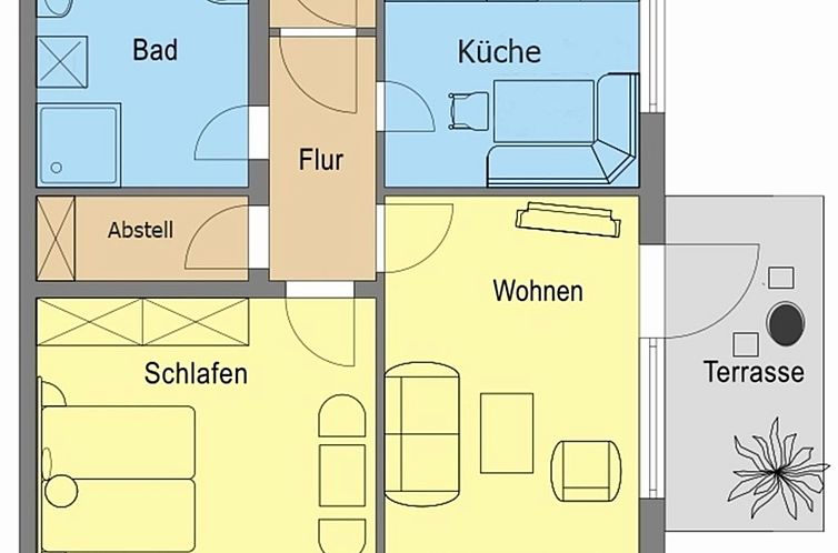 Appartement Premium-Ferienwohnung mit Bergblick im Haus Hopf