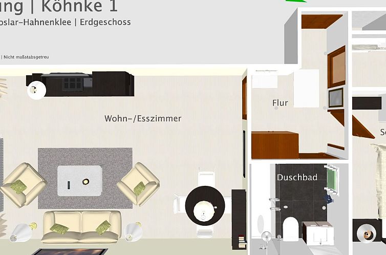 Appartement Ferienwohnung für 2-3 Personen