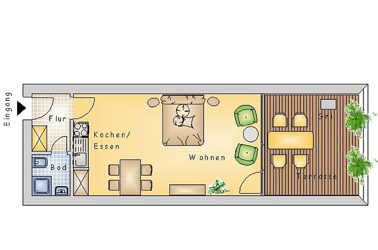 Appartement Apartment Harzgrün 2 - schön,ruhig und mittend
