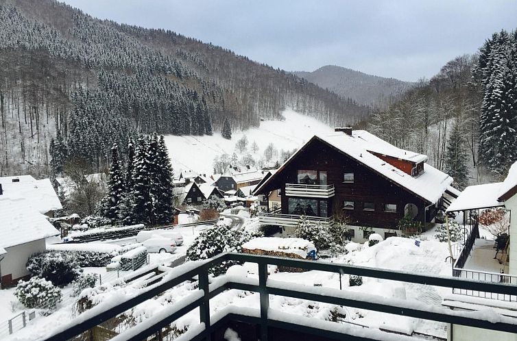Vakantiehuis Freistehendes Ferienhaus in Sieber mit Terrasse
