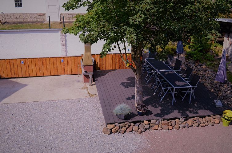 Vakantiehuis Familienfreundliches Ferienhaus mit Sauna am Fu