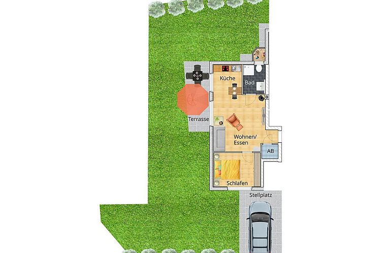 Appartement Gesamte Wohnung in Burhave mit Eigener Terrasse