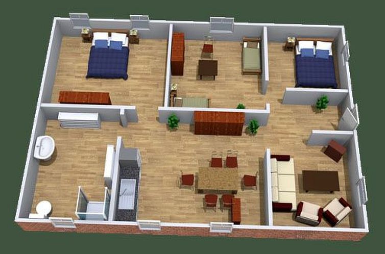 Appartement Große Wohnung in Nesse mit Garten und Terrasse