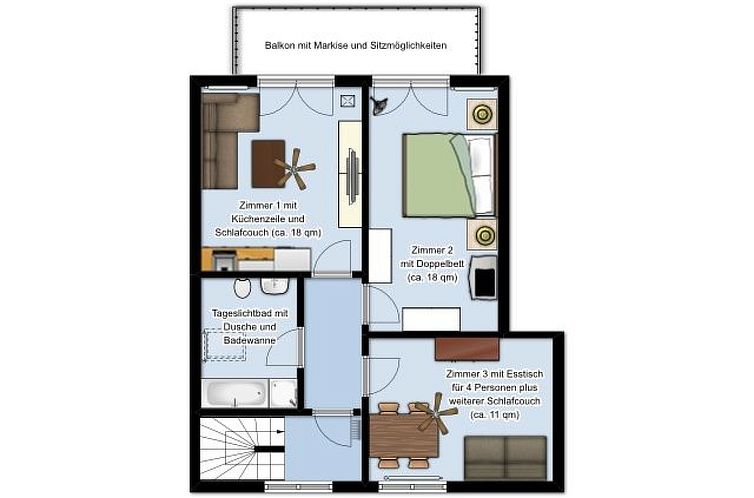Appartement Gesamte Wohnung in Hochstadt
