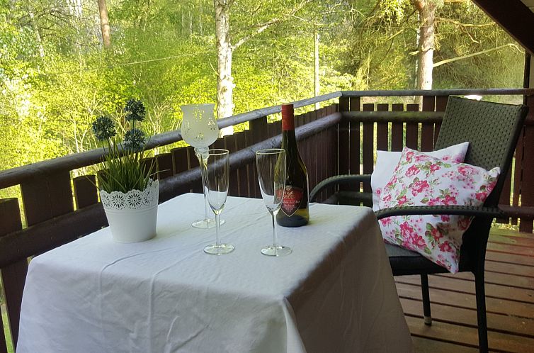 Vakantiehuis Idyllisches Ferienhaus mit Balkon und Garten