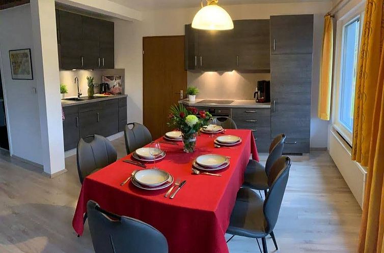 Vakantiehuis in Feriendorf Silbersee mit Garten