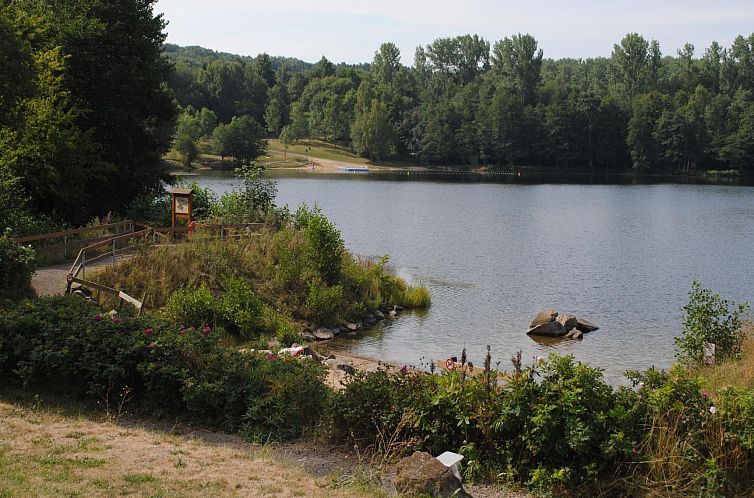 Vakantiehuis in Feriendorf Silbersee mit Garten