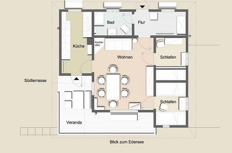 Vakantiehuis Ederseeblick in Bringhausen am Edersee