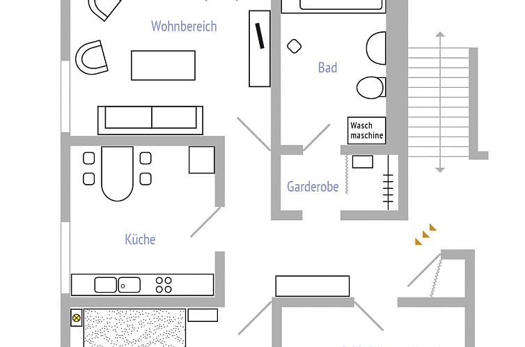 Appartement Wohnung in Mockritz mit Garten
