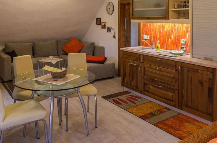 Appartement mit Fasssauna