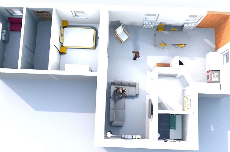 Appartement Helle und moderne Ferienwohnung mit Terrasse
