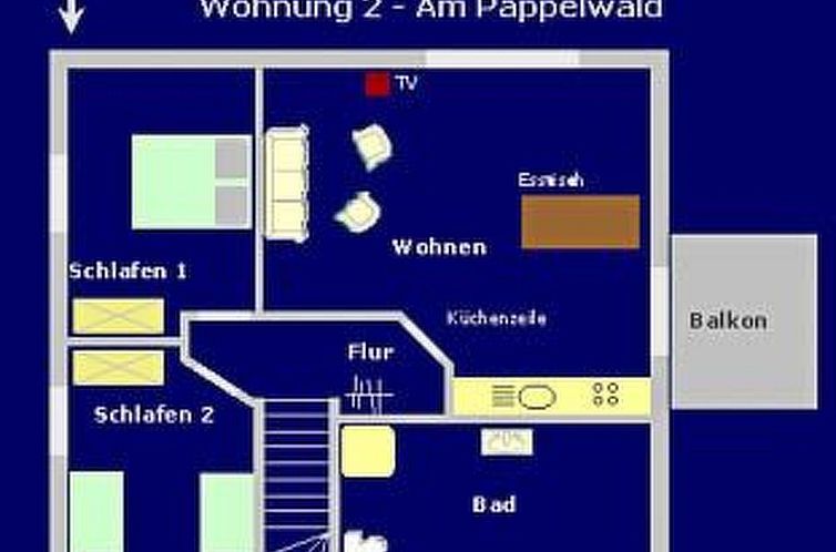 Appartement Fishbone Obergeschoss in Glowe