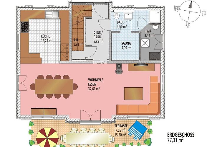Vakantiehuis Villa Mara mit 5 Schlafzimmern