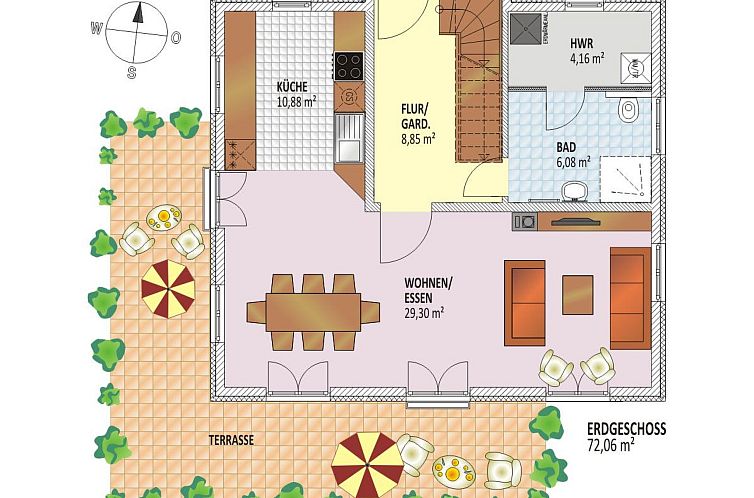 Vakantiehuis Reet-Hus Hanbutt in Glowe