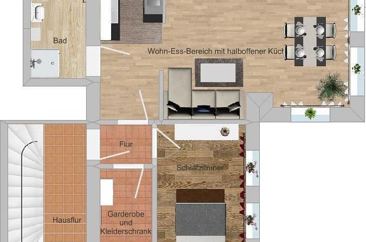 Appartement Fewo Waldblick EG