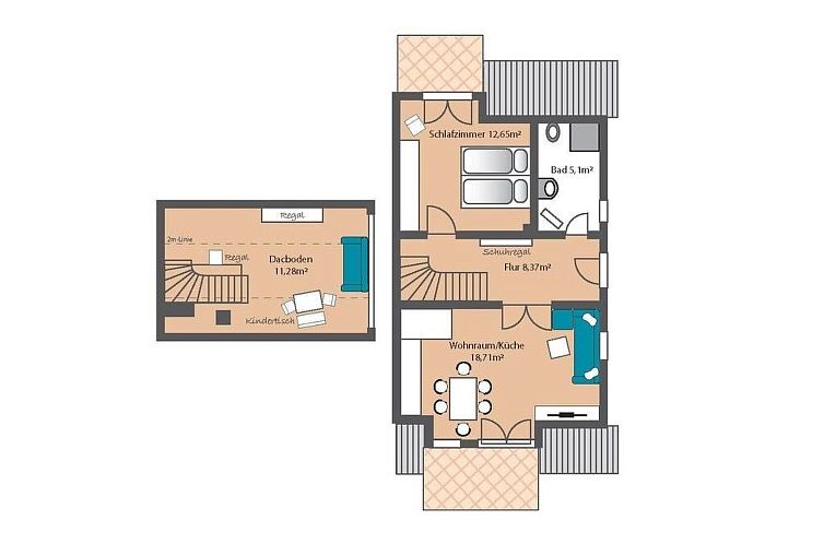 Appartement Moderne Maisonettewohnung in Meernähe