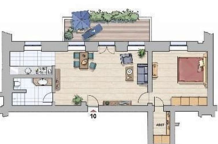 Appartement Schloßurlaub direkt an der Ostsee