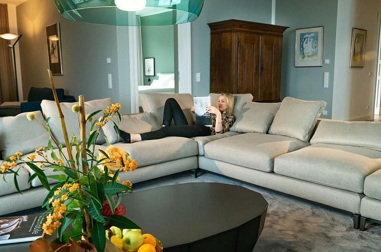 Appartement Gemütliche Wohnung mit Pool, Garten und Sauna