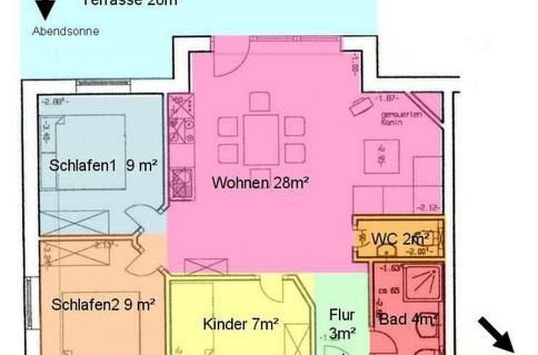 Appartement 75 qm Wohnung Ostseebad Koserow mit Terrasse, Gr