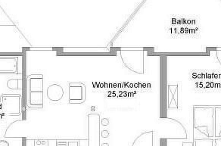 Appartement Wohnung im zweiten Obergeschoss des Gutshauses