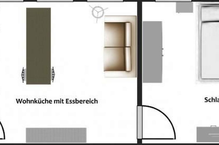 Appartement mit Stellplatz mitten im Grünen